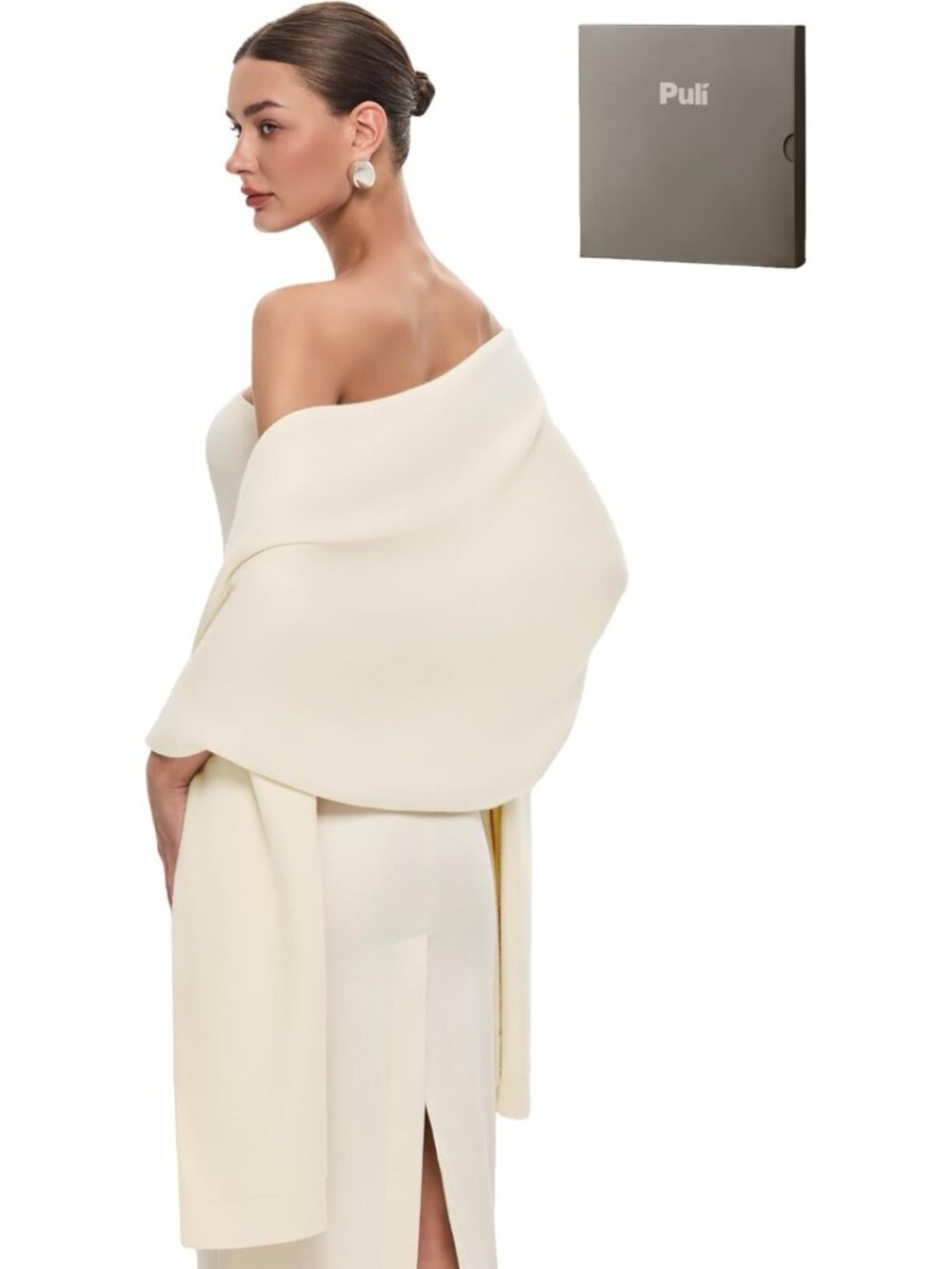 Elegant Women's Pashmina Shawl Wrap - Large Wedding, Evening, Winter Scarf